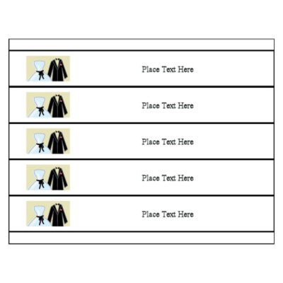Wedding Binder Spine Inserts, for 1 1/2" binders