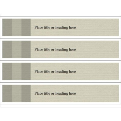 Monochrome Bars Binder Spine Insert for 2 inch binders
