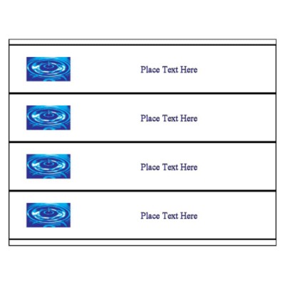 Water Ripple Binder Spine Inserts, for 2" binders