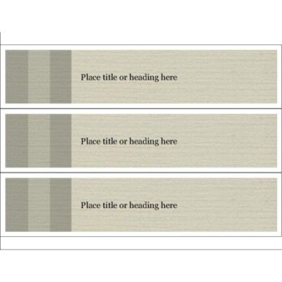 Monochrome Bars Binder Spine Insert for 3 inch binders