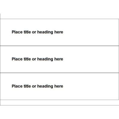 Text Only Binder Spine Insert for 3 inch binders