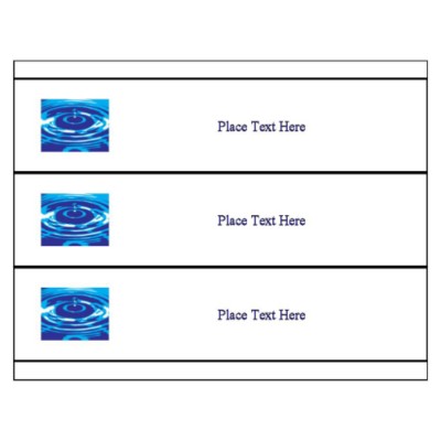 Water Ripple Binder Spine Inserts, for 3" binders