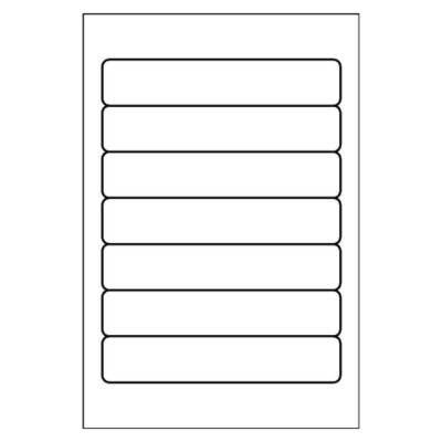 Filing Label with Color Bar, 7 per 4x6 sheet