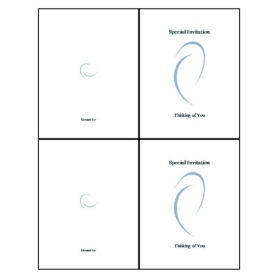 Ellipse Embossed Note Card, 2 per sheet