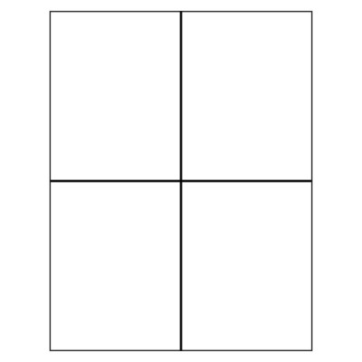 Postcard - Tall, 4 per sheet