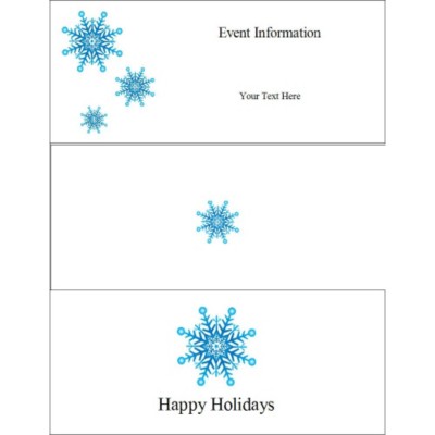 Snowflake Tri-Fold Brochure, 1 per sheet