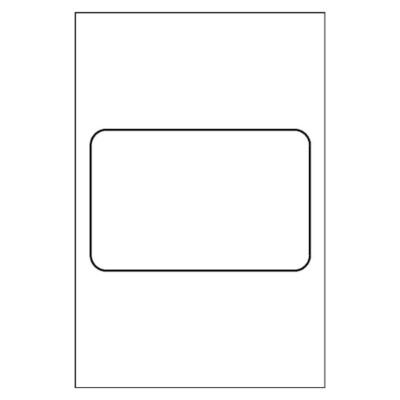 Name Badge Label - Wide, 1 per 4x6 sheet