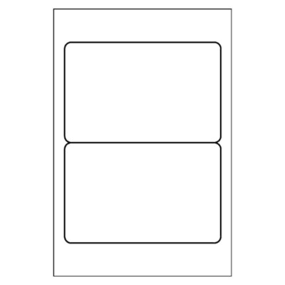 Fold Badge Insert - Wide, 1 per 4x6 sheet