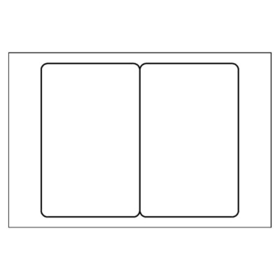 Fold Badge Insert - Tall, 1 per 4x6 sheet