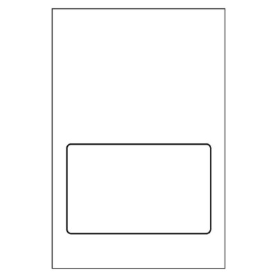 Laminated Fold Badge - Wide, 1 per 4x6 sheet