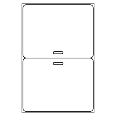 Fold & Clip Badge - Wide, 1 per 4x6 sheet, 2949