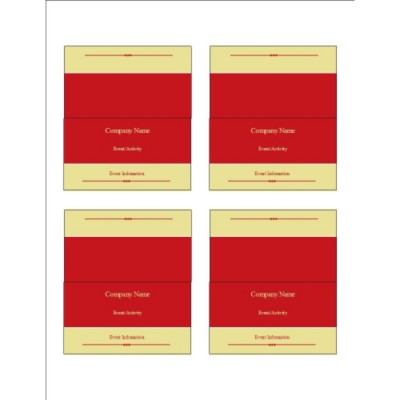Simple Blocks Small Tent Cards, 4 per sheet