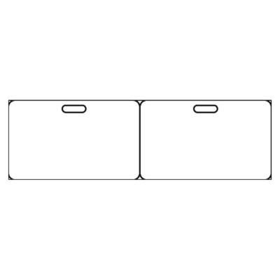Fold & Clip Badge - Wide, 1 per 4x6 sheet, 2961