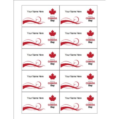 Canada Day Maple Leaf Business Card
