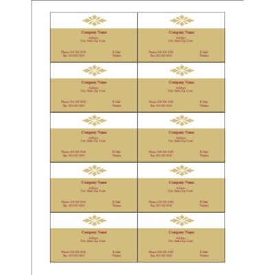 Burgundy Background Business Cards, 10 per sheet