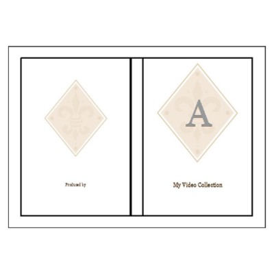 Beige Design DVD Case Insert