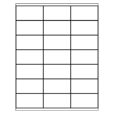 Copier Address Label, 21 per sheet