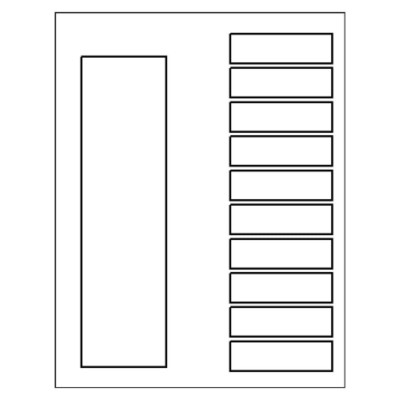 Ready Index TOC Dividers 10-Tab Translucent