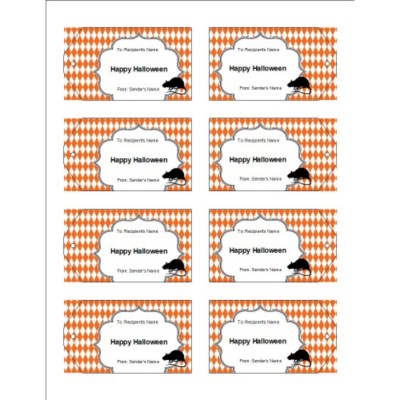 Oh Rats! with Diamond Pattern Printable Tags, 8 per sheet