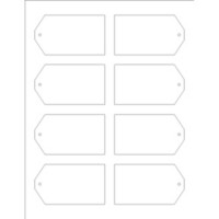 Templates - Printable Tags with Strings, 8 per sheet - Wide Avery