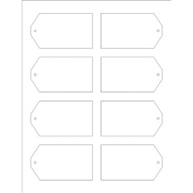 Templates - Printable Tags with Strings, 8 per sheet - Tall | Avery