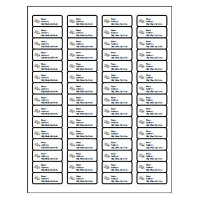 Baby Blocks Return Address Label, 60 per sheet