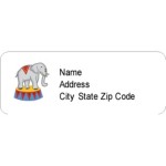 Templates - Circus Birthday Return Address Label, 60 per sheet | Avery