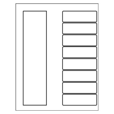 Ready Index TOC Dividers, 8-Tab, black & white, Quick-fill template for Microsoft Word version 2002-2007
