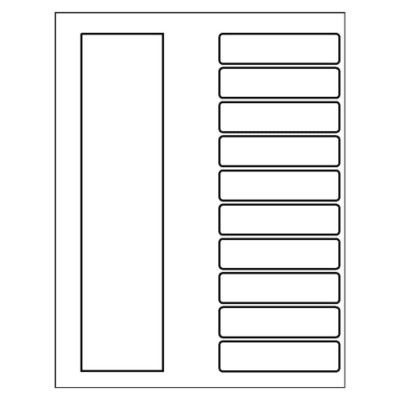 Ready Index TOC Dividers, 10-Tab, black & white, DOC file for Microsoft Word all versions