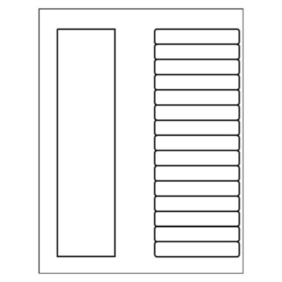 Ready Index TOC Dividers, 15-Tab, black & white, DOC file for Microsoft Word all versions