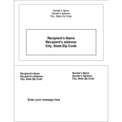 Plain Border Label and Paper Receipt
