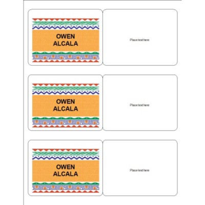 Celebration Name Badge, 3 per sheet