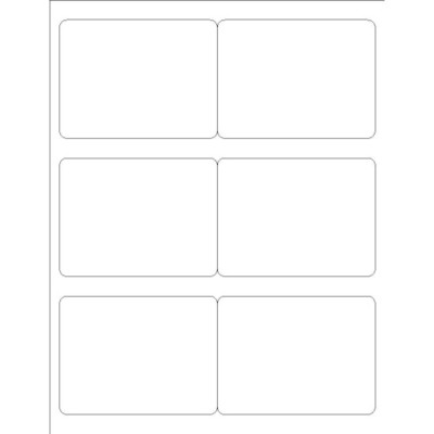 Fold & Clip Badges - Wide, 3 per sheet