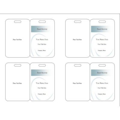 Ellipse Name Badge, 3 per sheet, 74554