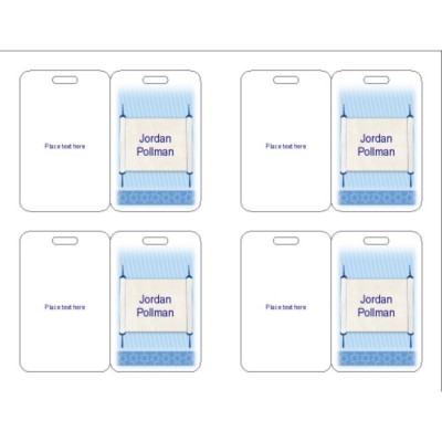 Bar or Bat Mitzvah Name Badge, 3 per sheet, 74554