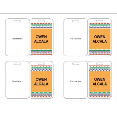Celebration Name Badge, 3 per sheet, 74554