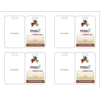Fall Event Name Badge, 3 per sheet, 74554
