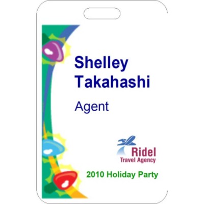 Winter Event Name Badge, 3 per sheet, 74554