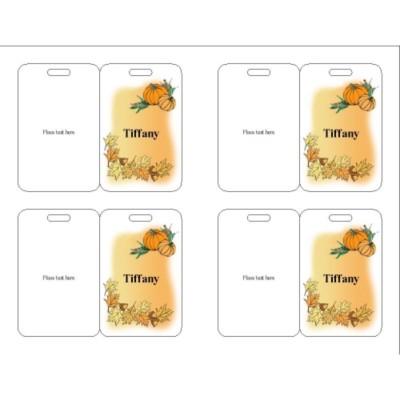 Thanksgiving Event Name Badge, 3 per sheet, 74554