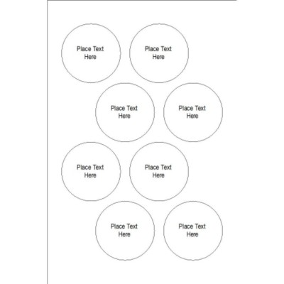 Basic text Color Coding Labels, 8 per sheet