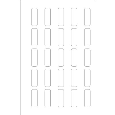 Index Maker Easy Apply Mini Dividers, 5.5" x 8.5" - 5 Tab DOT file for Microsoft Word for Windows version 2002-2007