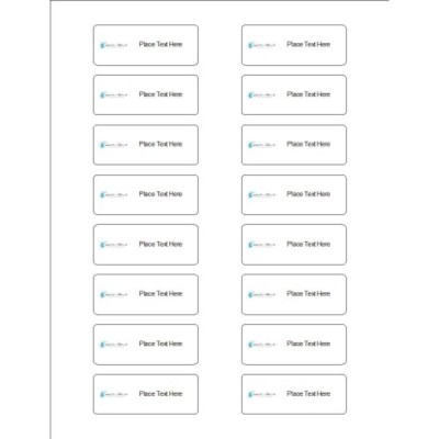 Simple Logo Black Text Organization Labels, 16 per sheet