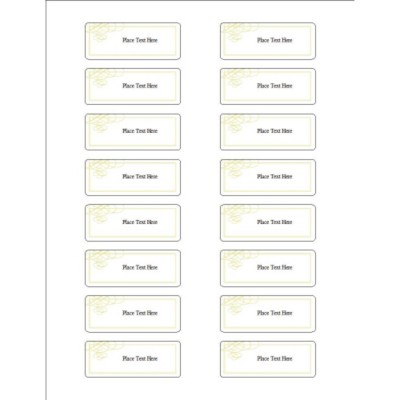 Elegant Swirl Design Organization Labels, 16 per sheet