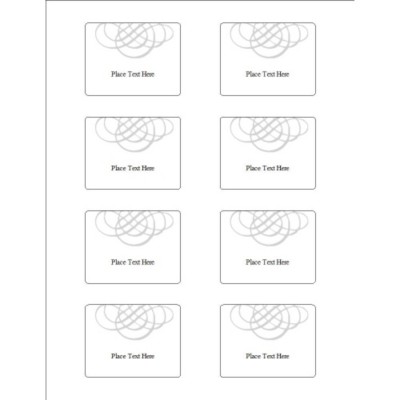 Wedding Monogram Print to the Edge Storage Labels, 8 per sheet