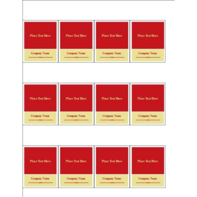 Simple Blocks Shelf Tags, 12 per sheet