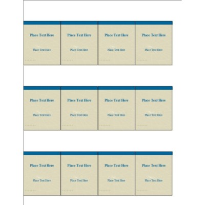 Communications Removable Shelf Tags, 12 per sheet