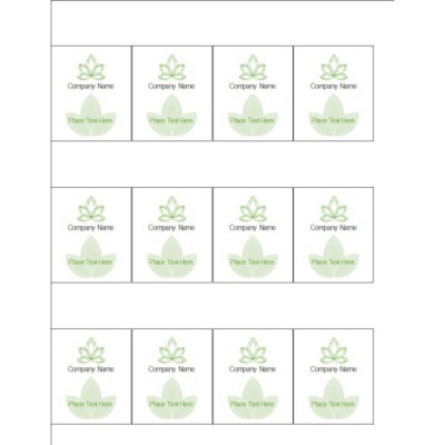 Lotus Flower Removable Shelf Tags , 12 per sheet