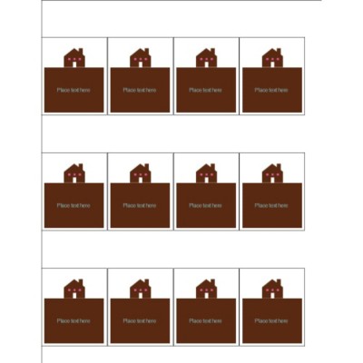 Simple Home Removable Shelf Tags , 12 per sheet