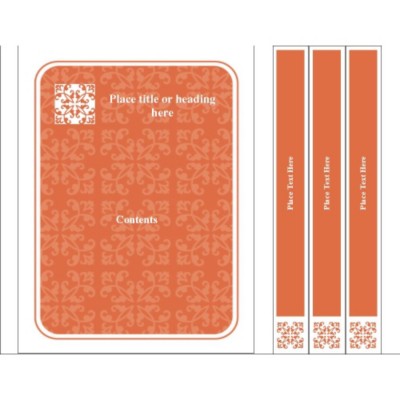 Autumn Flourishes Binder Cover & Spine Insert for Small Format Binders