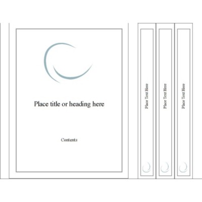 Ellipse Binder Cover & Spine Insert for Small Format Binders